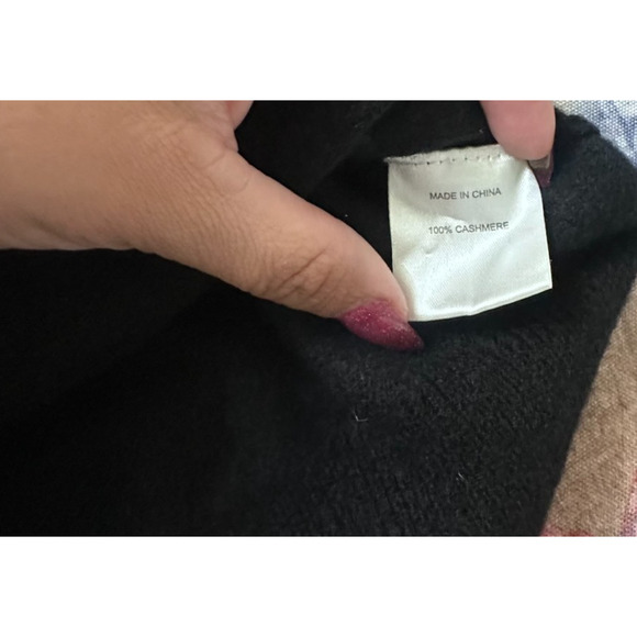 Quince 100% Cashmere Crewneck Sweater Women's M black SGK001 Minimalist - Picture 6 of 6